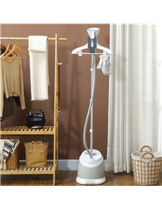 HOMCOM 1800W Standing Clothes Steamer, with Accessories - Grey 2