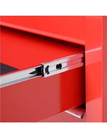 DURHAND 5-Drawer Lockable Tool Storage Cabinet with Wheels, Handle, 2 Keys, Steel Home Work DIY Workshop Chest, Garage Equipment - pic 133912 | FastDaddyshop