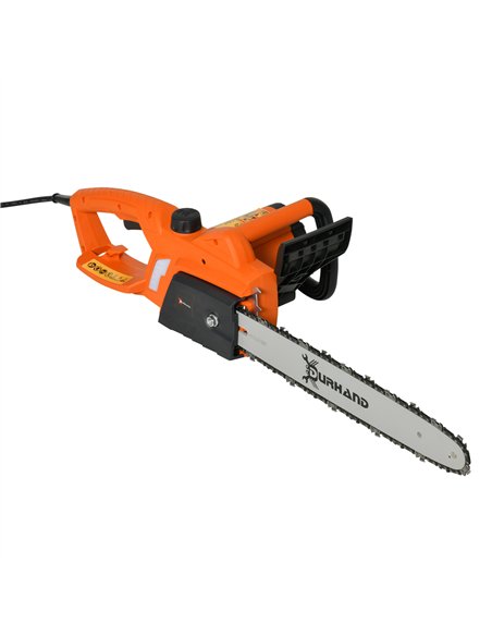 DURHAND Aluminium Electric Chainsaw with Double Brake Protection and Blade Cover, 2000 W, 40 cm, for Wood, Trees and Branches, O - pic 133931 | FastDaddyshop