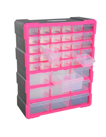 DURHAND 39 Drawers Parts Organiser Wall Mount Tools Storage Cabinet Small Nuts Bolts Garage Clear - pic 133956 | FastDaddyshop