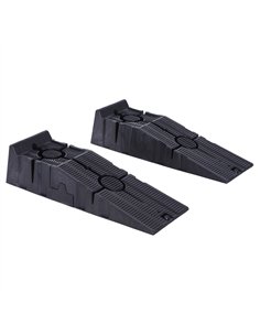 DURHAND 2 Pieces Car Ramps Heavy Duty 5 Ton Motorhome Levelling Ramps, Plastic Garage Workshop Car Lift, Portable Automotive Veh