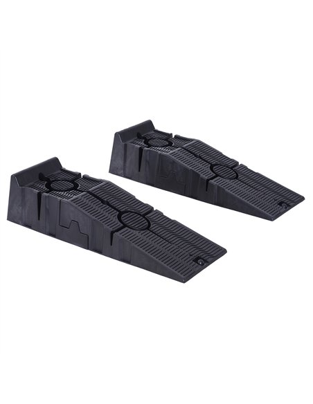 DURHAND 2 Pieces Car Ramps Heavy Duty 5 Ton Motorhome Levelling Ramps, Plastic Garage Workshop Car Lift, Portable Automotive Veh - pic 133967 | FastDaddyshop