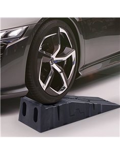 DURHAND 2 Pieces Car Ramps Heavy Duty 5 Ton Motorhome Levelling Ramps, Plastic Garage Workshop Car Lift, Portable Automotive Veh 2