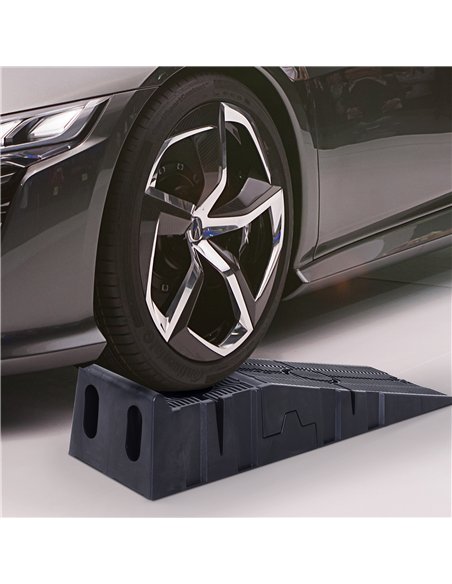 DURHAND 2 Pieces Car Ramps Heavy Duty 5 Ton Motorhome Levelling Ramps, Plastic Garage Workshop Car Lift, Portable Automotive Veh - pic 133968 | FastDaddyshop