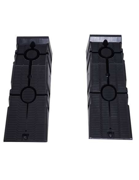 DURHAND 2 Pieces Car Ramps Heavy Duty 5 Ton Motorhome Levelling Ramps, Plastic Garage Workshop Car Lift, Portable Automotive Veh - pic 133973 | FastDaddyshop