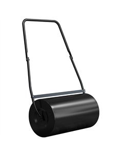 DURHAND Heavy Duty Garden Lawn Roller Push Tow Water Sand Filled 46L Equipment Manual Push Rolling Drum