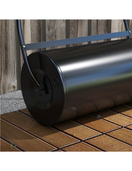 DURHAND Heavy Duty Garden Lawn Roller Push Tow Water Sand Filled 46L Equipment Manual Push Rolling Drum - pic 133992 | FastDaddyshop