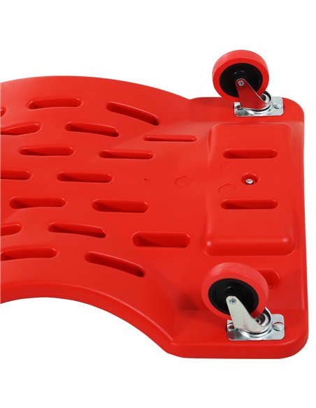 DURHAND Mechanic Vehicle Creeper Under Car Repair Padded Headrest Rolling Moulded Workshop Garage Assistance with Tool Tray, Red - pic 134018 | FastDaddyshop