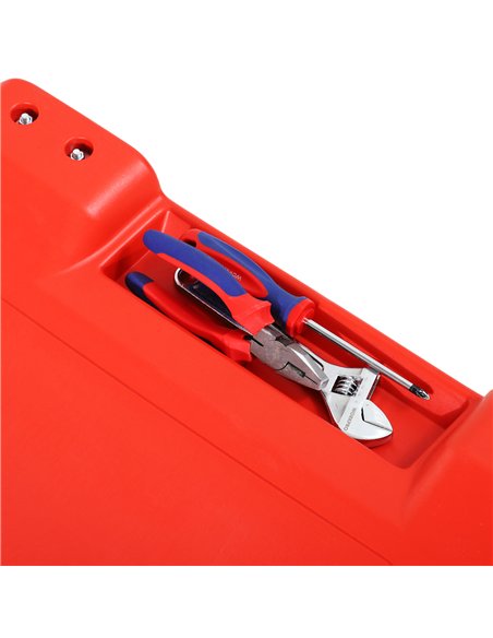 DURHAND Mechanic Vehicle Creeper Under Car Repair Padded Headrest Rolling Moulded Workshop Garage Assistance with Tool Tray, Red - pic 134020 | FastDaddyshop
