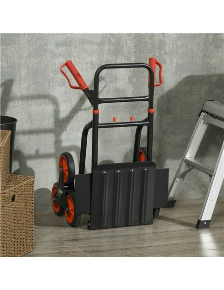DURHAND Steel Climbing Stairs Trolley Hand Trucks 6-Wheels Foldable Load Cart 120kg - pic 134027 | FastDaddyshop
