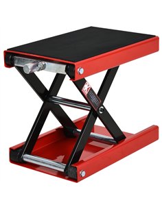 DURHAND 500KG Motorcycle Lift Scissor Jack, Height Adjustable Motorbike Stand with Anti-Slip Wide Deck, Heavy Duty Steel Motorbi