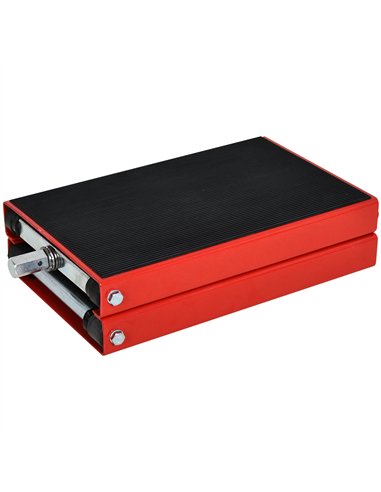DURHAND 500KG Motorcycle Lift Scissor Jack, Height Adjustable Motorbike Stand with Anti-Slip Wide Deck, Heavy Duty Steel Motorbi