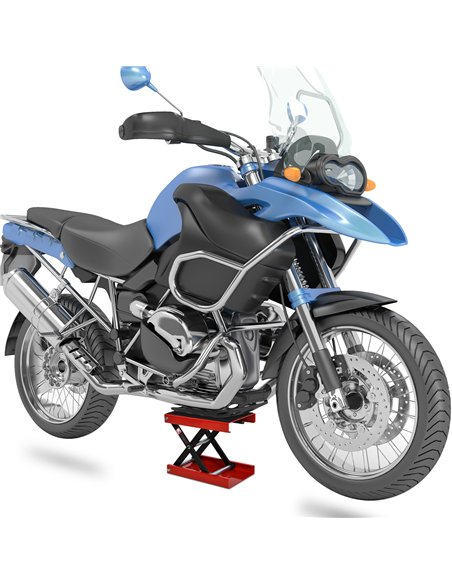 DURHAND 500KG Motorcycle Lift Scissor Jack, Height Adjustable Motorbike Stand with Anti-Slip Wide Deck, Heavy Duty Steel Motorbi - pic 134037 | FastDaddyshop
