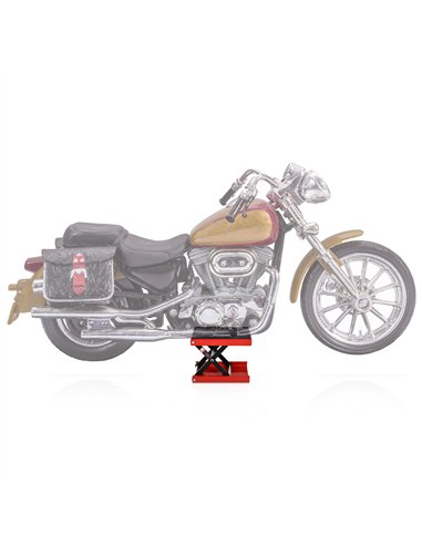 DURHAND 500KG Motorcycle Lift Scissor Jack, Height Adjustable Motorbike Stand with Anti-Slip Wide Deck, Heavy Duty Steel Motorbi