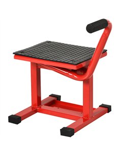 DURHAND 150KG Steel Motorbike Jack Lift Rubber Platform Crank Lift Manual Repair Clean Hoist Table Assist Off-Road Dirt Bike Sta