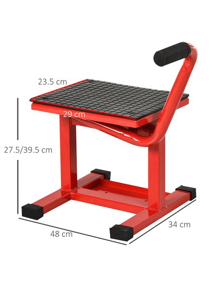 DURHAND 150KG Steel Motorbike Jack Lift Rubber Platform Crank Lift Manual Repair Clean Hoist Table Assist Off-Road Dirt Bike Sta - pic 134041 | FastDaddyshop