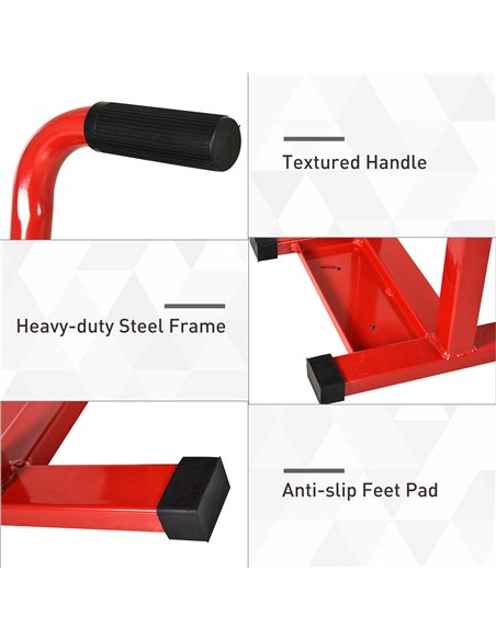 DURHAND 150KG Steel Motorbike Jack Lift Rubber Platform Crank Lift Manual Repair Clean Hoist Table Assist Off-Road Dirt Bike Sta - pic 134044 | FastDaddyshop