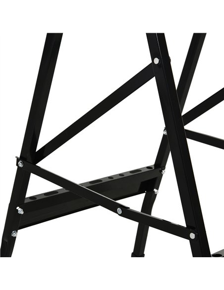 DURHAND 4-in-1 Work Bench, Saw Horse Folding Clamp Table w/ 4 Adjustable Clamping Pegs for DIY Home Garage, Black - pic 134064 | FastDaddyshop