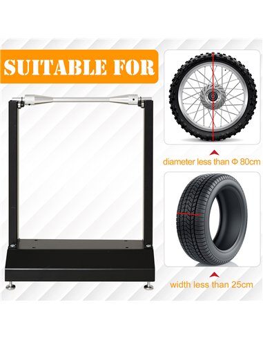 DURHAND Motorcycle Bicycle Wheel Lifting Balance Stand, Motorbike Portable Stand, Rotating Adjustment Wheel