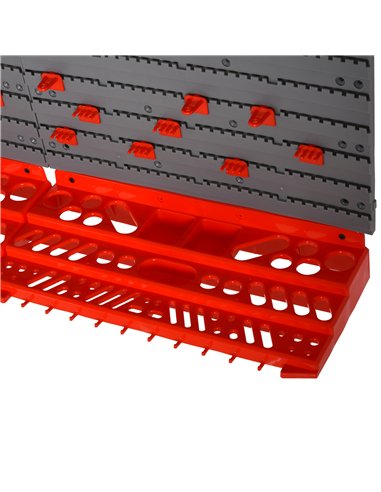 DURHAND 54 Pcs On-Wall Tool Equipment Holding Pegboard Home DIY Garage Organiser DIY w/ 50 Pegs 2 Shelves