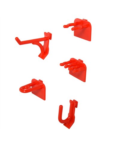 DURHAND 54 Pcs On-Wall Tool Equipment Holding Pegboard Home DIY Garage Organiser DIY w/ 50 Pegs 2 Shelves