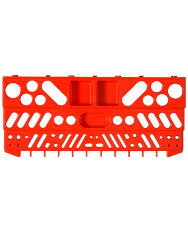 DURHAND 54 Pcs On-Wall Tool Equipment Holding Pegboard Home DIY Garage Organiser DIY w/ 50 Pegs 2 Shelves