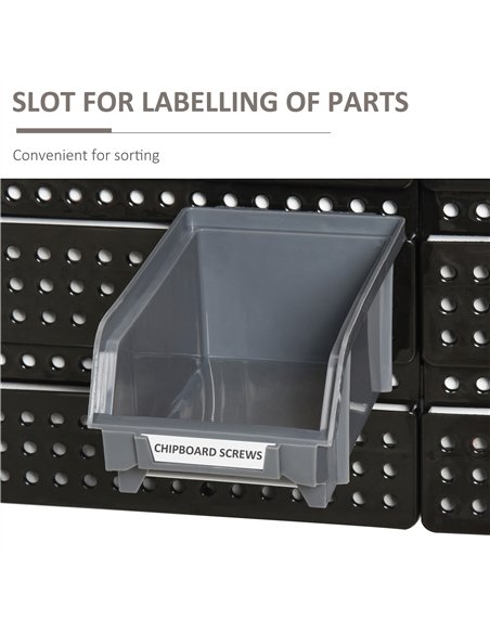 DURHAND 30 Cubbie On-Wall Storage Board Tool Screw Organiser Garage Workshop DIY Container w/ Screw Kit Tool Equipment Tidy - pic 134108 | FastDaddyshop