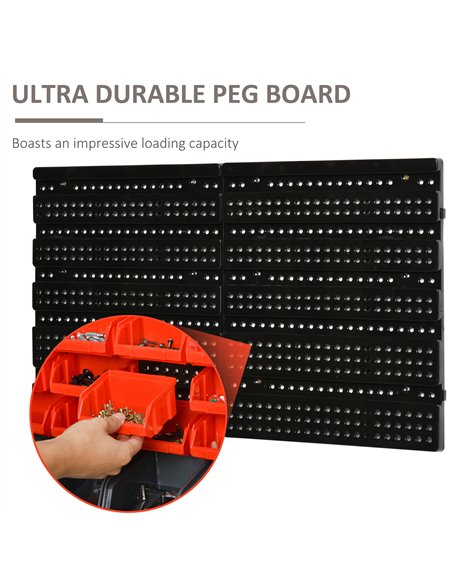 DURHAND 30 Cubbie On-Wall Storage Board Tool Screw Organiser Garage Workshop DIY Container w/ Screw Kit Tool Equipment Tidy - pic 134110 | FastDaddyshop