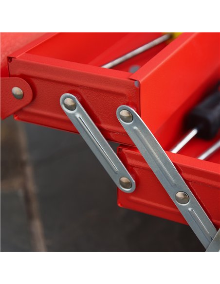 DURHAND Metal Tool Box 3 Tier 5 Tray Professional Portable Storage Cabinet Workshop Cantilever Toolbox with Carry Handle, 45cmx2 - pic 134126 | FastDaddyshop
