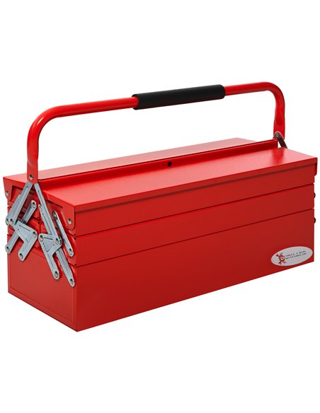 DURHAND Metal Tool Box 3 Tier 5 Tray Professional Portable Storage Cabinet Workshop Cantilever Toolbox with Carry Handle, 56cmx2 - pic 134129 | FastDaddyshop