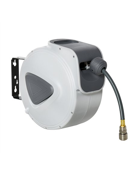 DURHAND Retractable Air Hose Reel 10m+ 90cm Hose Diameter 3/ 8" 9.5mm, Hose Connector 1/ 4" BSP, Wall Mount Auto Rewind Hose- Re - pic 134147 | FastDaddyshop