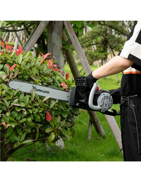 DURHAND 1600W Electric Chainsaw with Double Brake, Tool-Free Chain Tensioning and 40cm Guide Bar and Chain, Power Saw to Cut Woo - pic 134175 | FastDaddyshop