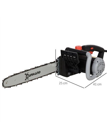 DURHAND 1600W Electric Chainsaw with Double Brake, Tool-Free Chain Tensioning and 40cm Guide Bar and Chain, Power Saw to Cut Woo - pic 134176 | FastDaddyshop