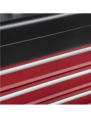 DURHAND 3 Drawer Tool Chest, Lockable Metal Tool Box with Ball Bearing Runners, Portable Toolbox, 510mm x 220mm x 320mm, Black