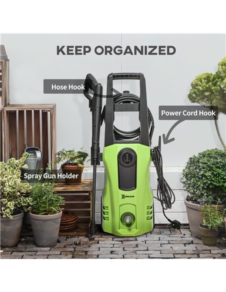 DURHAND 1800W High Pressure Washer, 150 Bar Pressure, 510 L/h Flow, High-Performance Portable Power Washer Jet Wash Cleaner with - pic 134225 | FastDaddyshop