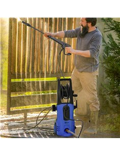 DURHAND 1800W High Pressure Washer, 150 Bar Pressure, 510 L/h Flow, High-Performance Portable Power Jet Wash Cleaner Blue 2