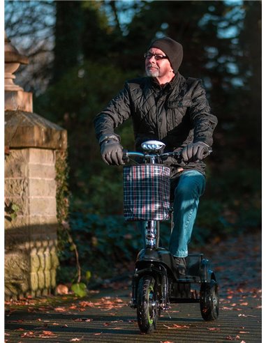 Zipper Folding 3 Wheel electric mobility scooter with seat 350W - photo18