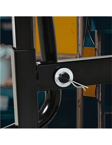 DURHAND Steel Motorbike Jack Lift, 27.5 / 39.5 Hcm - Black