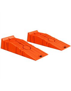 DURHAND 2 Pieces Car Ramps Heavy Duty 5 Ton Motorhome Levelling Ramps, Plastic Garage Workshop Car Lift, Portable Automotive Veh