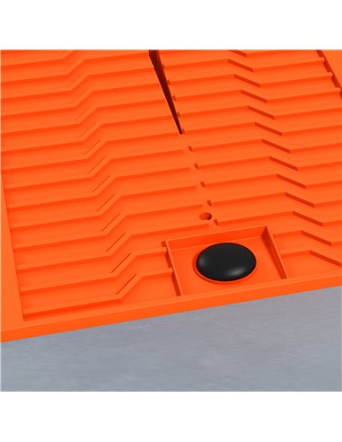 DURHAND 2 Pieces Car Ramps Heavy Duty 5 Ton Motorhome Levelling Ramps, Plastic Garage Workshop Car Lift, Portable Automotive Veh
