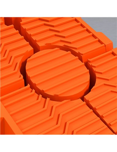 DURHAND 2 Pieces Car Ramps Heavy Duty 5 Ton Motorhome Levelling Ramps, Plastic Garage Workshop Car Lift, Portable Automotive Veh