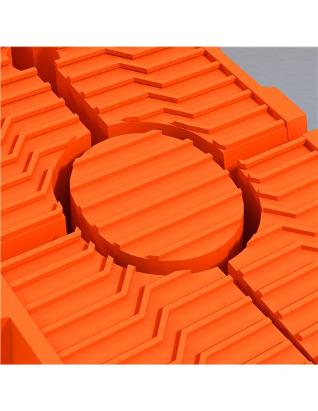 DURHAND 2 Pieces Car Ramps Heavy Duty 5 Ton Motorhome Levelling Ramps, Plastic Garage Workshop Car Lift, Portable Automotive Veh - pic 134326 | FastDaddyshop