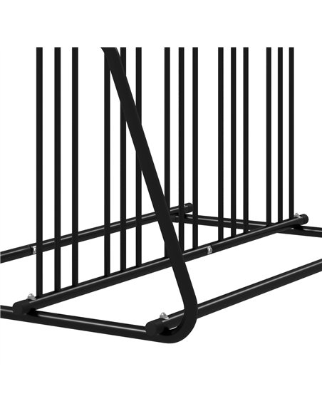 DURHAND Bike Stand, Double-sided Bike Rack for 6 Bicycles, Bike Floor Stand for Kids/Mountain/Road Bikes, Garage Indoor Outdoor  - pic 134343 | FastDaddyshop