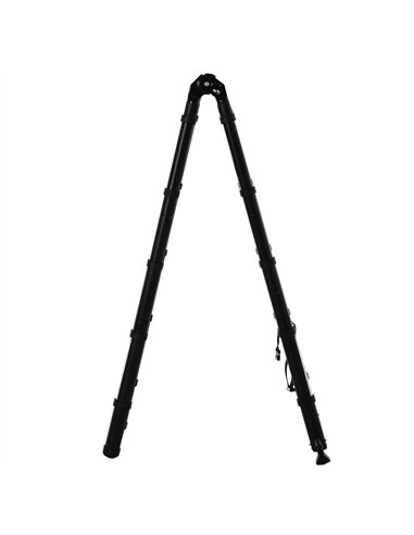 DURHAND 3.2m/10.5ft Telescopic Ladder, Extendable Aluminium Ladder with Anti-slip Pedals, Multi-purpose Portable Foldable 10 Ste