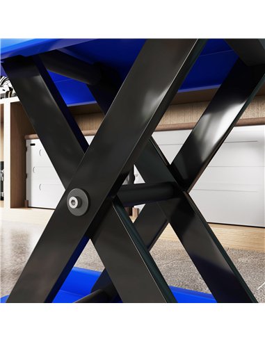 DURHAND 500KG Motorcycle Lift Scissor Jack, Height Adjustable Motorbike Stand with Anti-Slip Wide Deck, Heavy Duty Steel Motorbi