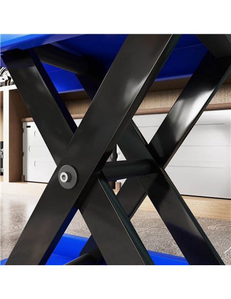 DURHAND 500KG Motorcycle Lift Scissor Jack, Height Adjustable Motorbike Stand with Anti-Slip Wide Deck, Heavy Duty Steel Motorbi - pic 134360 | FastDaddyshop