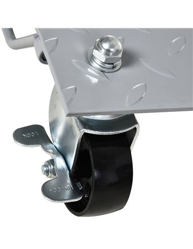 DURHAND 2 PCS Car Wheel Dollies with Swivel Casters, 680kg Capacity Car Dolly Skates Wheel Dolly Set with Non-Slip Metal Plates,