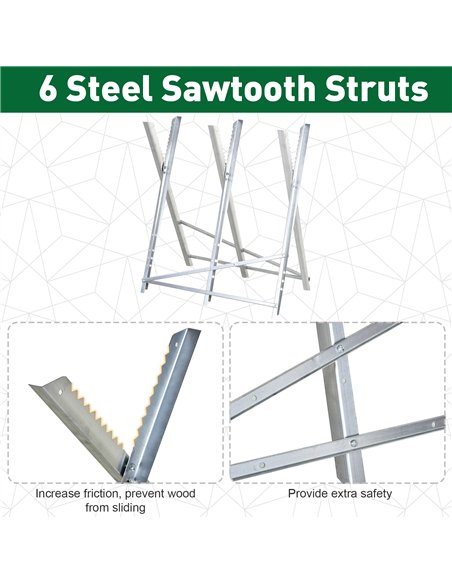 DURHAND Portable Sawhorse Heavy Duty Steel Adjustable Work Support, Foldable Sawhorse Stand 100 kg Weight Capacity, Silver Tone - pic 134377 | FastDaddyshop