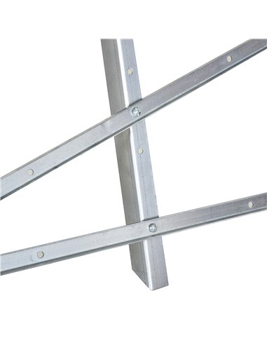 DURHAND Portable Sawhorse Heavy Duty Steel Adjustable Work Support, Foldable Sawhorse Stand 100 kg Weight Capacity, Silver Tone