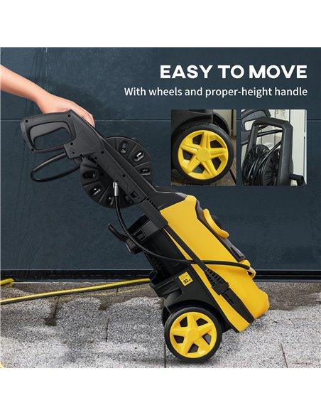 DURHAND 1800W High Pressure Washer, 150 Bar Pressure, 510 L/h Flow, High-Performance Portable Power Washer Jet Wash Cleaner with - pic 134397 | FastDaddyshop